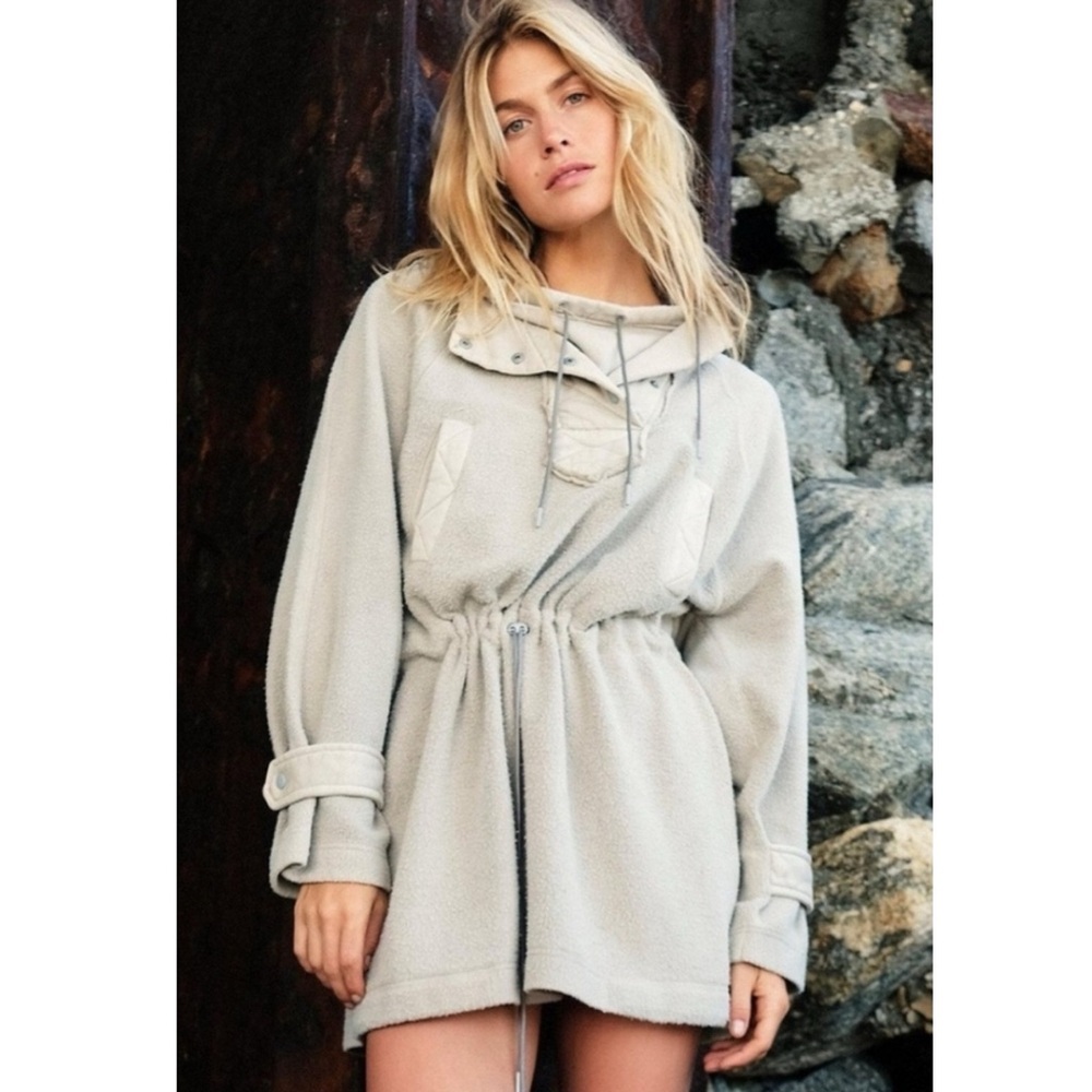Free People We The Free Sadie Surplus Knit Jacket Sweatshirt Dress